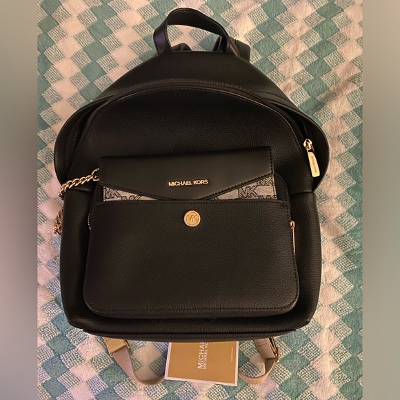 ✨ Michael Kors Black Backpack with Wallet. Like New. ✨ - Picture 4 of 5